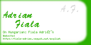 adrian fiala business card